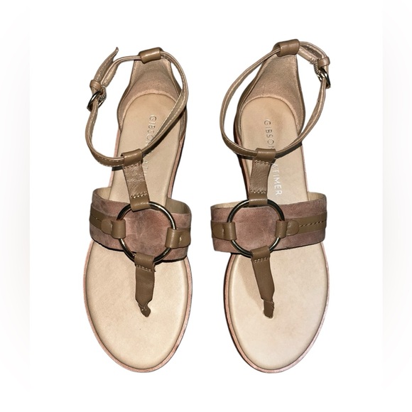 Gibson Latimer Shoes - Gibson Latimer Leather Thong Sandal Size 8